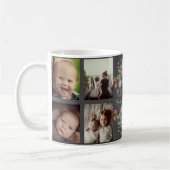 カスタムな花の写真の黒板および文字 コーヒーマグカップ (左)