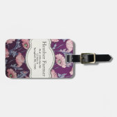 カスタムな花の荷物のラベル ラゲッジタグ (正面横)