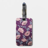 カスタムな花の荷物のラベル ラゲッジタグ (裏面縦)
