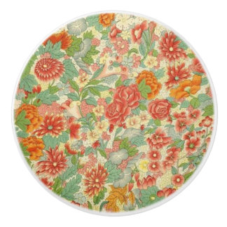 カスタムな花の陶磁器のドアノブ セラミックノブ