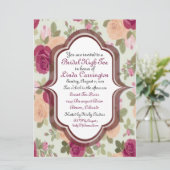 カスタムな花嫁のハイティーの招待状 招待状 (スタンド正面)