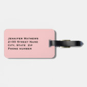 カスタムな花嫁の荷物のラベル ラゲッジタグ (裏面横)