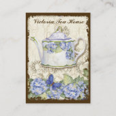 カスタムな茶コーヒー専門店のエレガントな名刺 名刺 (裏面)