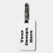 カスタムな荷物のラベル ラゲッジタグ (裏面縦)