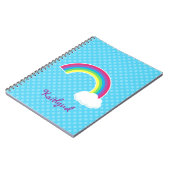 カスタムな虹および雲 ノートブック (左側)