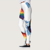 カスタムな虹の女性のレギング レギンス (左)