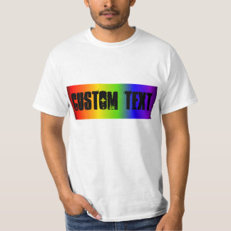 カスタムな虹の旗の人のTシャツ Tシャツ