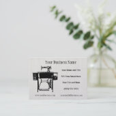 カスタムな裁縫婦のテーラーかヴィンテージの名刺 名刺 (スタンド正面)