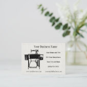 カスタムな裁縫婦のテーラーかヴィンテージの名刺 名刺 (スタンド正面)