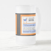 カスタムな規定のビールのジョッキ フロストグラスビールジョッキ (正面右)