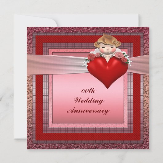 カスタムな記念日のパーティの招待状 招待状 (正面)