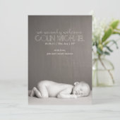 カスタムな誕生の発表 案内状 (スタンド正面)