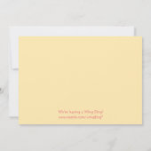 カスタムな誕生会の妖精のプリンセスのカップケーキ 招待状 (裏面)