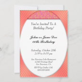 カスタムな誕生会の招待 招待状 (正面)