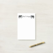 カスタムな象のポスト・イットのパッド ポストイット (デスク上)