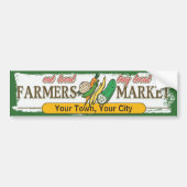 カスタムな農家の市場の野菜 バンパーステッカー (正面)
