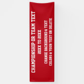カスタムな選手権の旗あなたの色および文字 横断幕 (縦)
