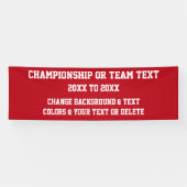 カスタムな選手権の旗あなたの色および文字 横断幕 (横)