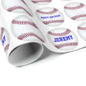 カスタムな野球の包装紙 ラッピングペーパー (ロールコーナー)