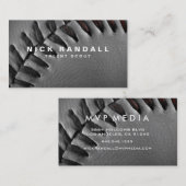 カスタムな野球の黒の名刺 名刺 (正面/裏面)