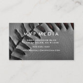 カスタムな野球の黒の名刺 名刺 (裏面)