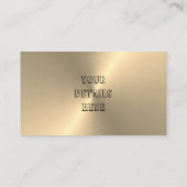 カスタムな金ゴールドの金属終わり 名刺 (裏面)