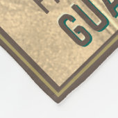 カスタムな金ゴールドは一流の守り神毛布を加えます フリースブランケット (角)