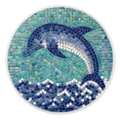 カスタムな陶磁器のノブか陶磁器のイルカのイメージ セラミックノブ (正面)