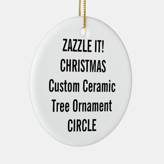 カスタムな陶磁器の円形のクリスマスツリーのオーナメント セラミックオーナメント (右)