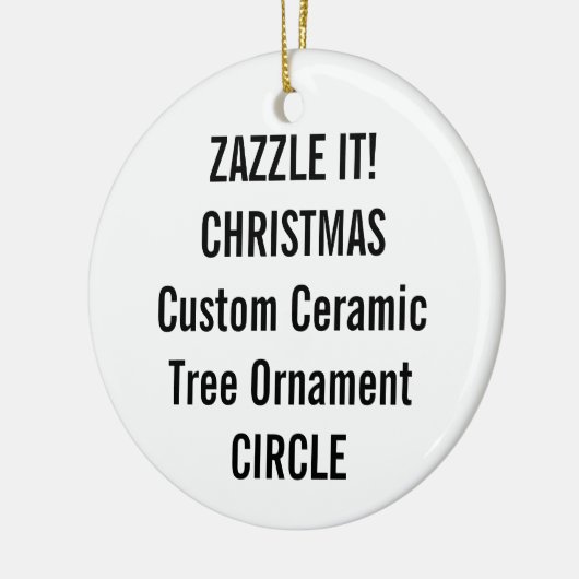 カスタムな陶磁器の円形のクリスマスツリーのオーナメント セラミックオーナメント (左)