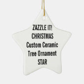 カスタムな陶磁器の星のクリスマスツリーのオーナメント セラミックオーナメント (右)