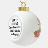 カスタムな陶磁器の球のクリスマスツリーのオーナメント セラミックボールオーナメント (右)