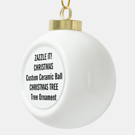 カスタムな陶磁器の球のクリスマスツリーのオーナメント セラミックボールオーナメント (右)