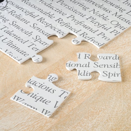 カスタムな陽性は断言を言い表わします ジグソーパズル (側面)