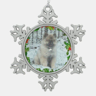 カスタムな雪片のオーナメント1 スノーフレークピューターオーナメント