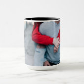 カスタムな黒は15のozの信号器私にマグZAZZ_IT接吻します マグカップ (中央)