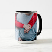 カスタムな黒は15のozの信号器私にマグZAZZ_IT接吻します マグカップ (正面右)