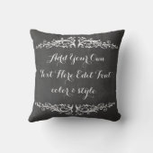 カスタムな黒板のやる気を起こさせるな引用文 クッション (裏面)