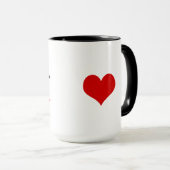 カスタムな黒15のozの信号器の知恵のマグZAZZ_IT マグカップ (正面右)