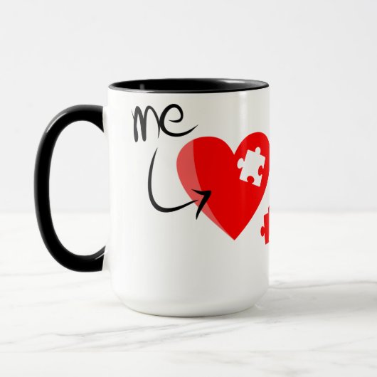 カスタムな黒15のozの信号器ニース適合のマグZAZZ_IT マグカップ (左)