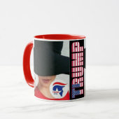 カスタムな黒15のozの信号器愛224 ZAZZ_ITを襲います マグカップ (正面左)