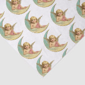 カスタムな10lbのティッシュペーパー、白い天使および月 薄葉紙 (詳細)