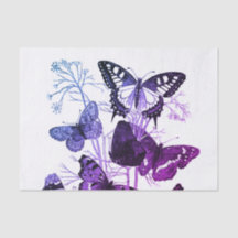 カスタムな10lbティッシュペーパー、白い蝶