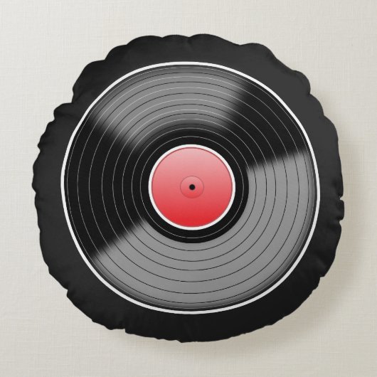 カスタムな"ビニール麻薬常習者"の円形の装飾用クッション ラウンドクッション (正面)