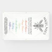 カスタムなApiaryの蜂蜜はメニューに風味を付けます 横断幕 (横)