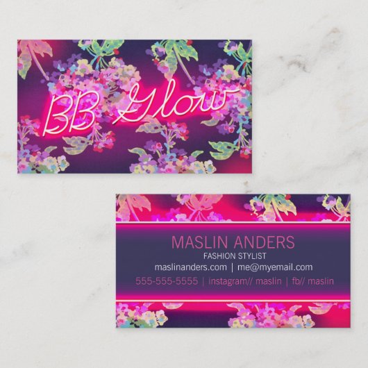 カスタムなBBの白熱 名刺 (正面/裏面)