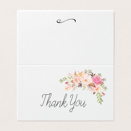 カスタムなBohoは折目カード感謝していしています (外部フラット)