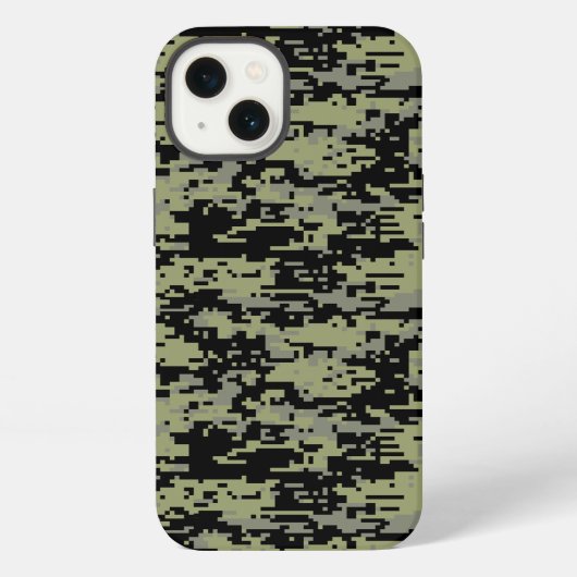 カスタムなDidgitalの迷彩柄のモノグラム iPhoneケース (裏面)