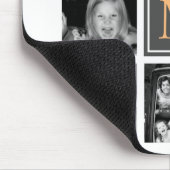 カスタムなInstagramの写真のコラージュのモノグラム マウスパッド (コーナー)