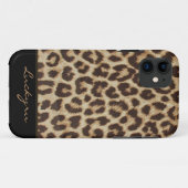 カスタムなiPhone 5のヒョウのプリントの場合 Case-Mate iPhoneケース (裏面(横))